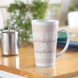 Taza De Café Latte Inspiración, Eres Tan Hermosa Cita Positiva<br><div class="desc">Inspiración,  Eres Tan Hermosa Cita Positiva</div>
