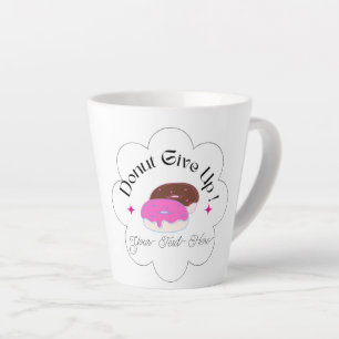 Taza De Café Latte Inspirador Personalizado gracioso Donut