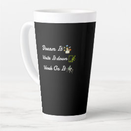 Taza De Café Latte Inspirational Text