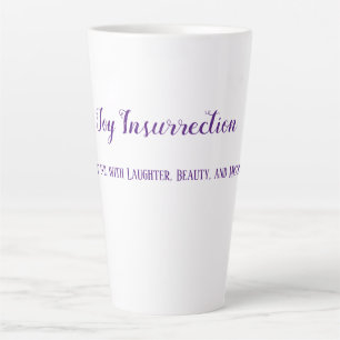 Taza De Café Latte Insurrección de alegría 16 oz Latte Mug