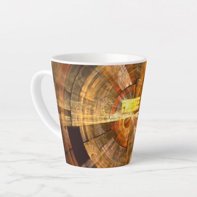 Taza De Café Latte Integridad Resumen de arte (Ángulo izquierdo)