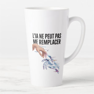 Taza De Café Latte Inteligencia artificial y humanos
