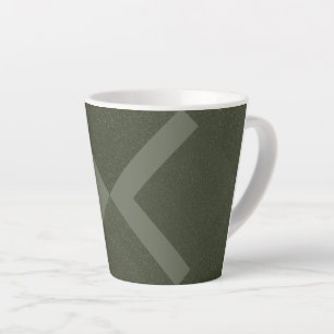 Taza De Café Latte Intersección X Moss Green Latte Mug - Personalizad