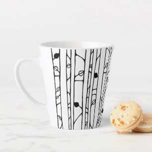 Taza De Café Latte Into the Woods black Latte Mug
