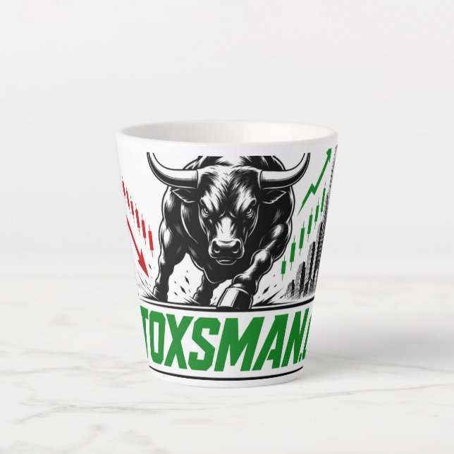 Taza De Café Latte Inversiones Stoxsman.com (Anverso)