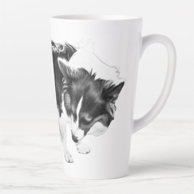 Taza De Café Latte Investigador de hoja escarcha (Derecha)