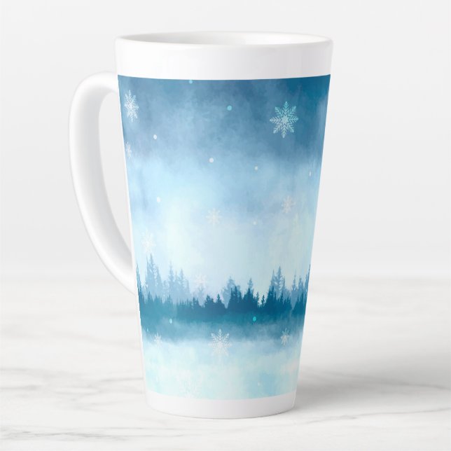 Taza De Café Latte Invierno (Ángulo izquierdo)