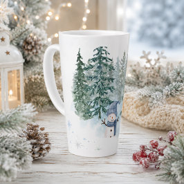 Taza De Café Latte Invierno Acogedor