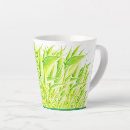 Taza De Café Latte Iris de cebra en una pequeña taza de latte