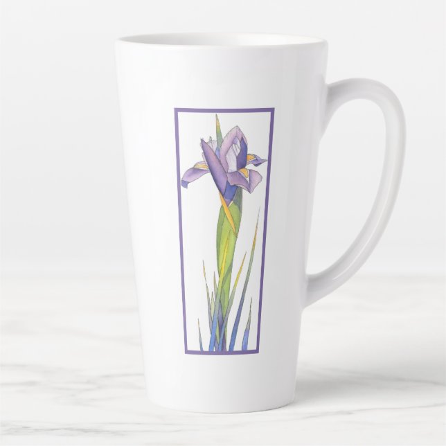 Taza De Café Latte Iris Latte Mug (Derecha)