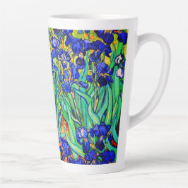 Taza De Café Latte Irises de Vincent Van Gogh