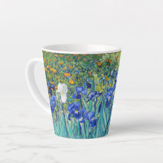 Taza De Café Latte Irises Vincent van Gogh