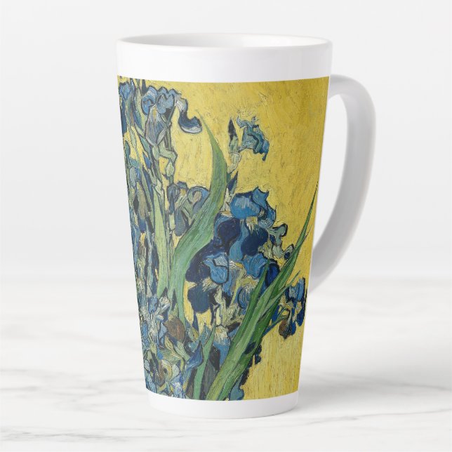 Taza De Café Latte Irises-Vincent van Gogh (Ángulo derecho)