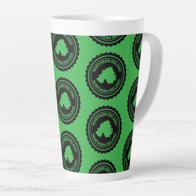 Taza De Café Latte Irlanda del Norte (Ángulo derecho)