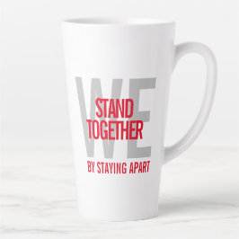Taza De Café Latte Irónicamente, nos unimos para permanecer separados
