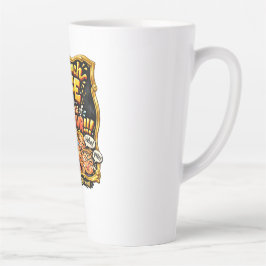 Taza De Café Latte Irradiar alegría
