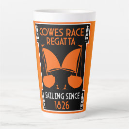 Taza De Café Latte Isla Cowes de Wight Yacht Regatta