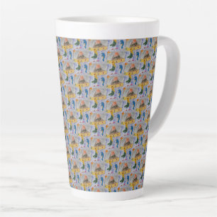 Taza De Café Latte Isla de la Sirena Latte Mug