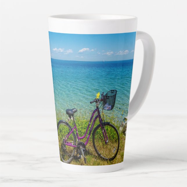 Taza De Café Latte Isla Mackinac (Ángulo derecho)