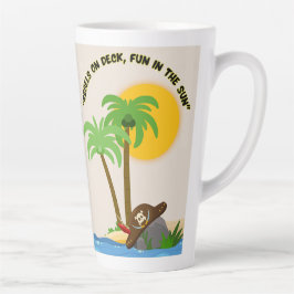 Taza De Café Latte isla pirata playa