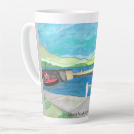 Taza De Café Latte Isla Valentia