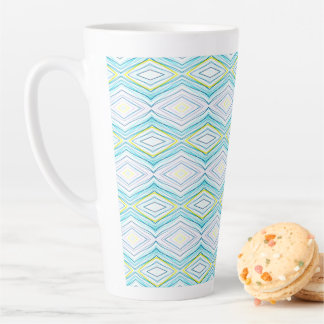 Taza De Café Latte Island Rhombus Latte Mug