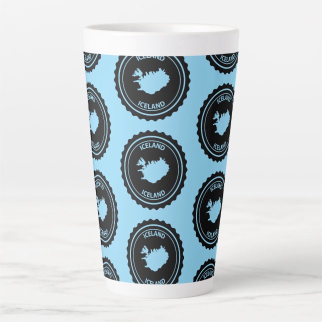 Taza De Café Latte Islandia (Anverso)