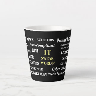 Taza De Café Latte IT Swear Words Funny CIO Computing Gift
