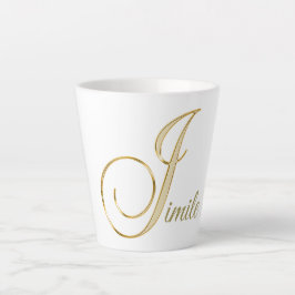 Taza De Café Latte "J inicial" 
