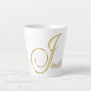Taza De Café Latte "J inicial"
