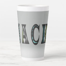 Taza De Café Latte Jack el muchacho el hombre está de vuelta