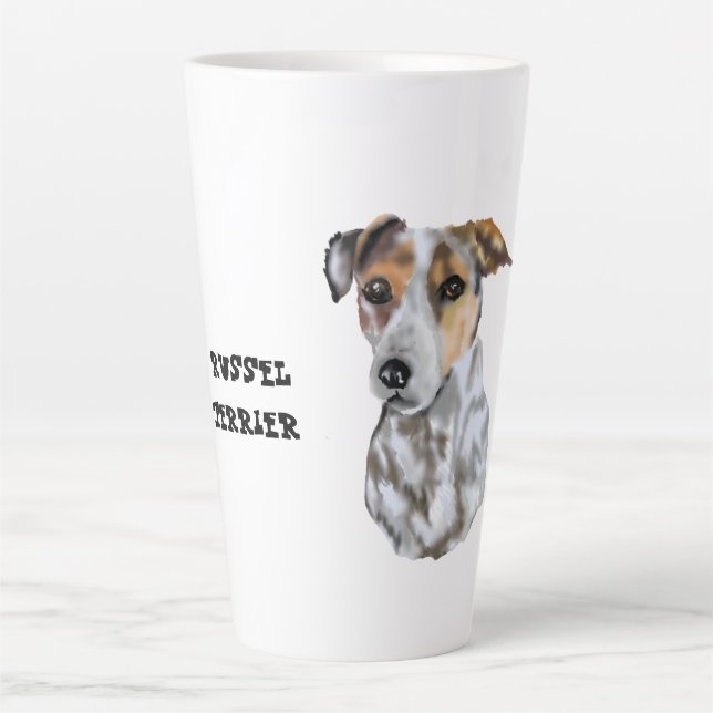 Taza De Café Latte Jack Russell Terrier White (Anverso)