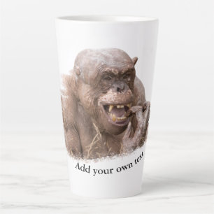 Taza De Café Latte Jambo el chimpancé sin pelo