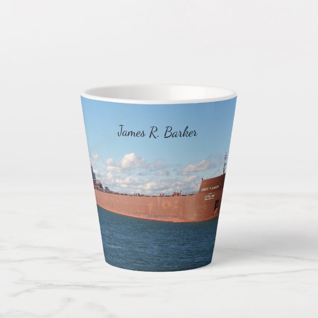 Taza De Café Latte James R. Barker latte mug (Anverso)