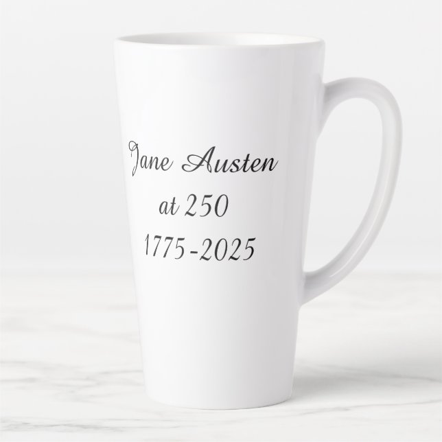 Taza De Café Latte Jane Austen a los 250 (Derecha)