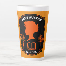 Taza De Café Latte Jane Austen English Novelist