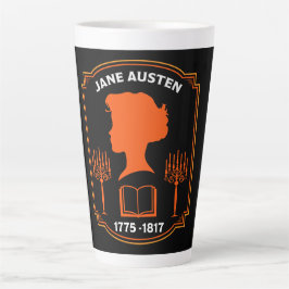 Taza De Café Latte Jane Austen English Novelist