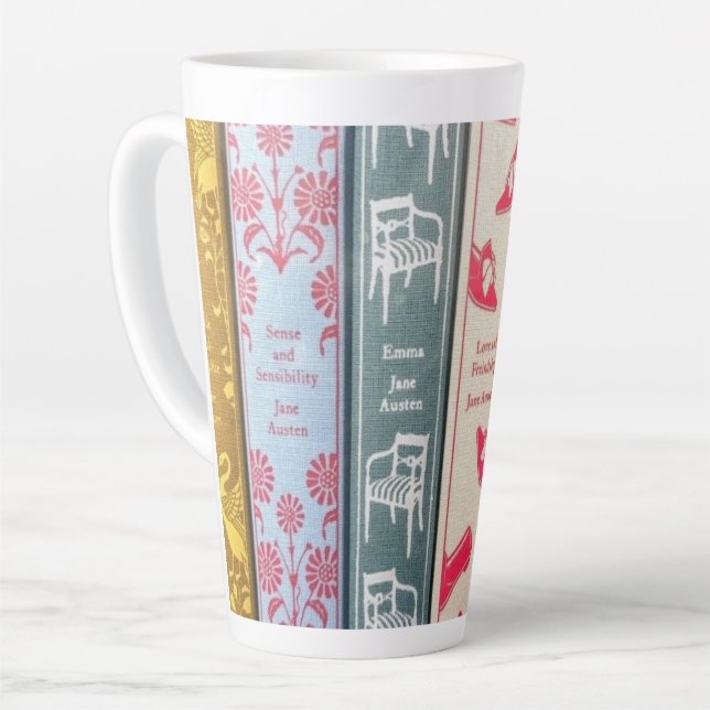 Taza De Café Latte Jane Austen Novels (Ángulo izquierdo)