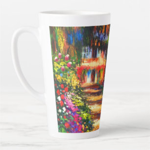 Taza De Café Latte Jardín de Monet en Giverny
