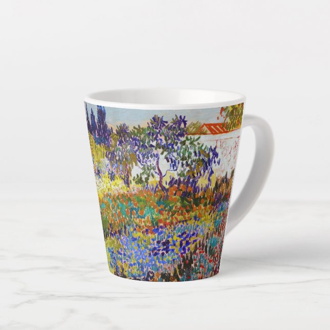 Taza De Café Latte Jardín en Arles, Van Gogh (Ángulo derecho)