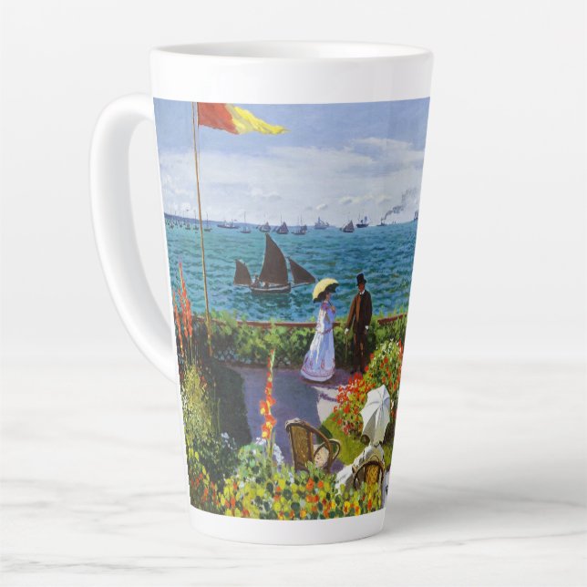 Taza De Café Latte Jardín en Sainte-Adresse, 1867 Claude Monet (Ángulo izquierdo)