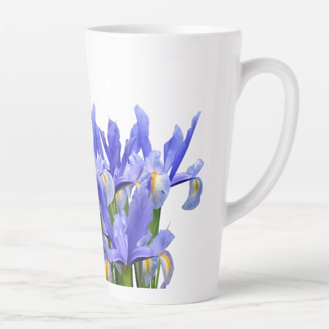 Taza De Café Latte Jardín Iris - Latte Mug (Derecha)