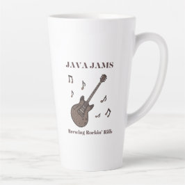 Taza De Café Latte Java Jams-Cerveza Riffs Rockeadores-Café-Guitarra-