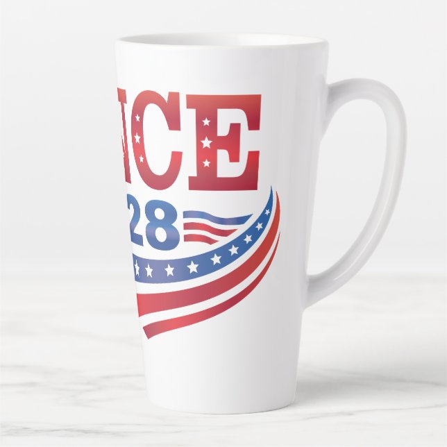 Taza De Café Latte JD Vance Presidente 2028 (Derecha)