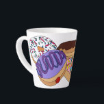 Taza De Café Latte Jelly Donut<br><div class="desc">Jelly Donut Latte Mug</div>