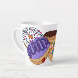 Taza De Café Latte Jelly Donut<br><div class="desc">Jelly Donut Latte Mug</div>