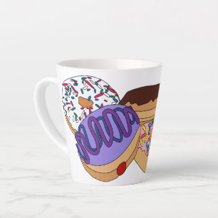 Taza De Café Latte Jelly Donut