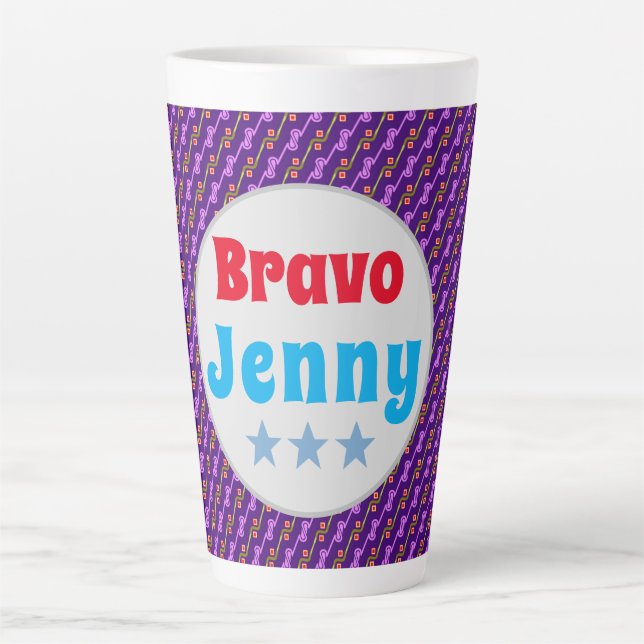 Taza De Café Latte Jenny (Anverso)