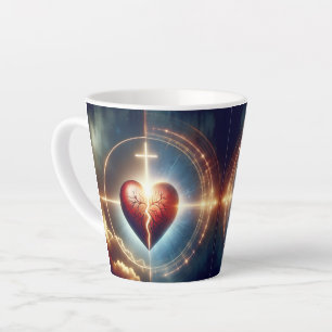 Taza De Café Latte Jesucristo puede curar el Corazón Roto