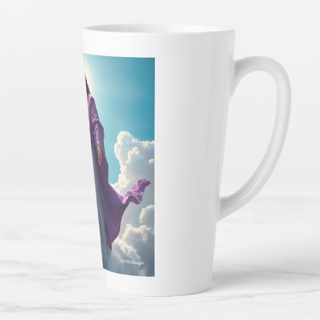 Taza De Café Latte Jesús en la nube (Derecha)